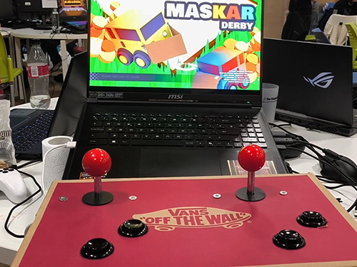 Custom game controller made by my friend