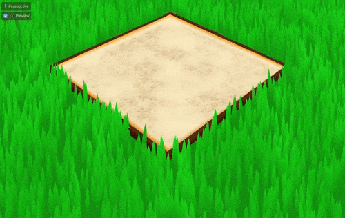 Grass swaying with the wind.