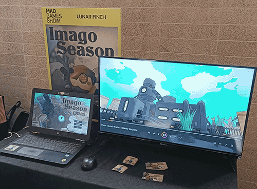 The imago season stand at Mad Games Show